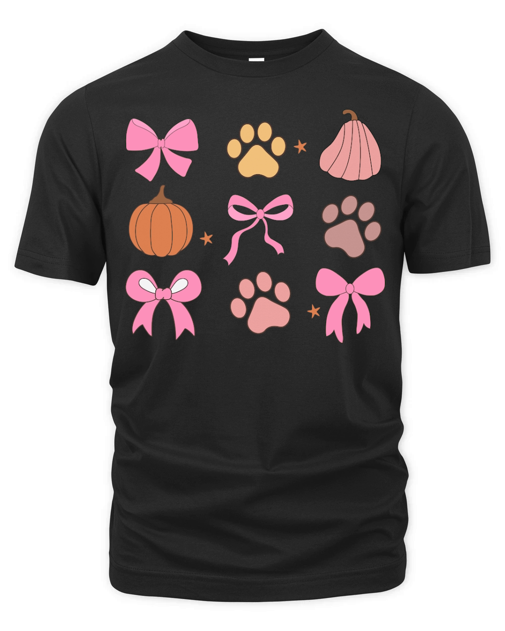 Fall autumn dog pumpkin coquette Organic Unisex T-shirt
