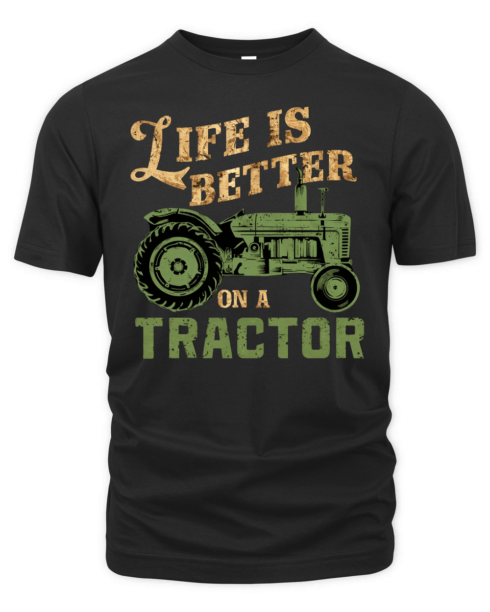 Life is Better on a Tractor Organic Unisex T-shirt