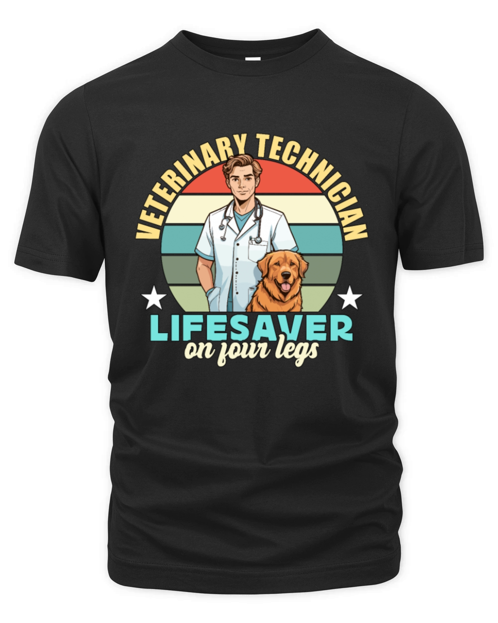 Veterinary Technician Lifesaver On Veterinarian Organic Unisex T-shirt