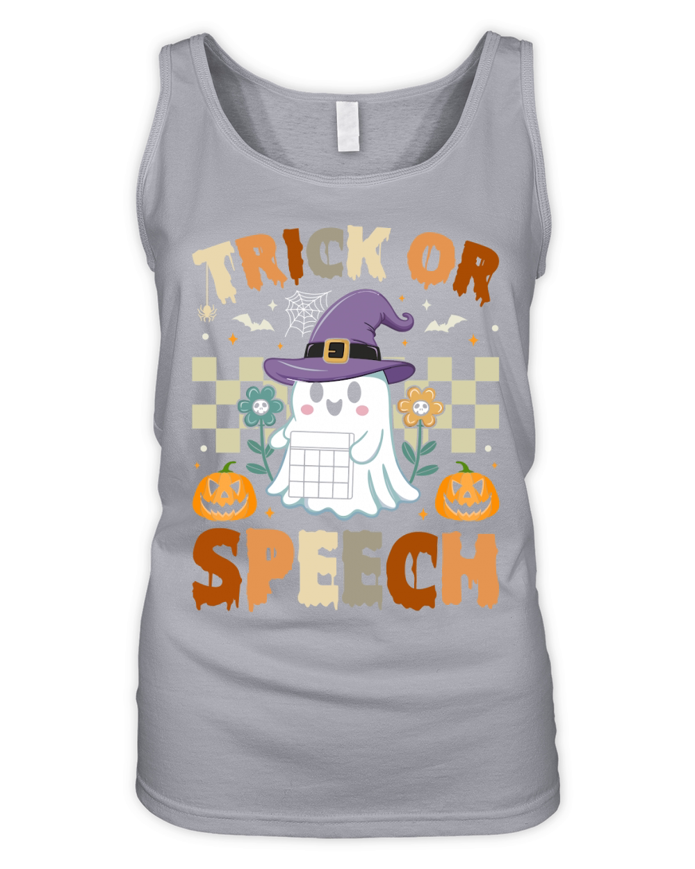 259. trick or speech happy halloween Organic Women's Tank Top