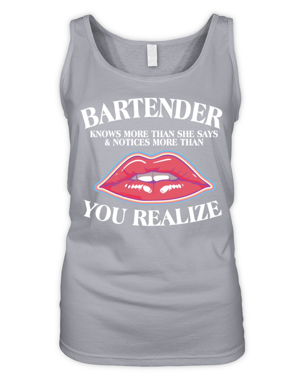 Bartender Knows More Than She Says Bartender Organic Women's Tank Top