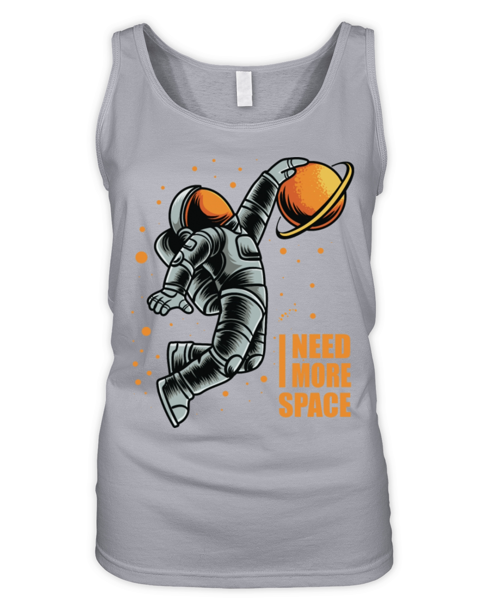 I Need More Space Basketball Lover Quote Astronaut Organic Women's Tank Top