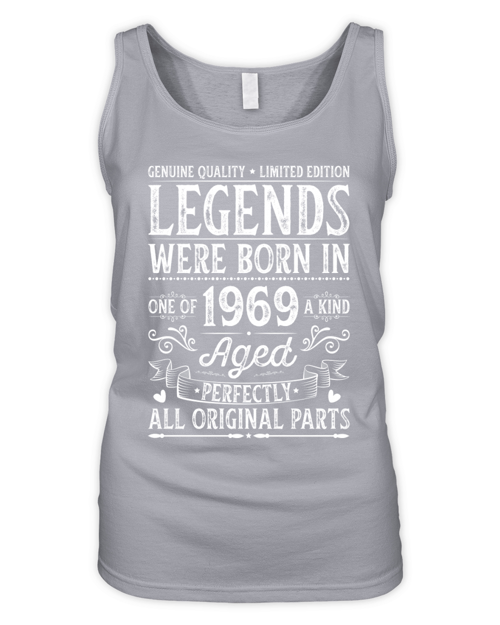 Legends Were Born In 1969 Birthday Organic Women's Tank Top
