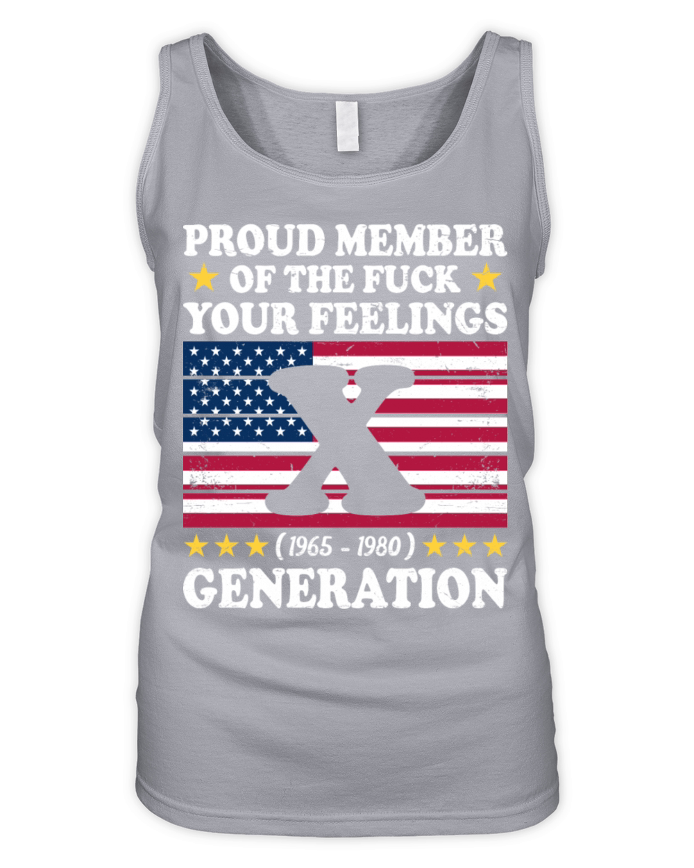 Vintage Funny Generation Gen X Organic Women's Tank Top