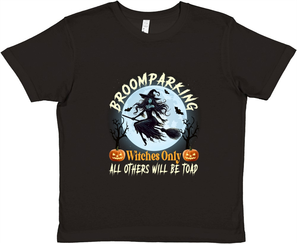 broom parking witches only all others will be toad Premium Kids Crewneck T-shirt