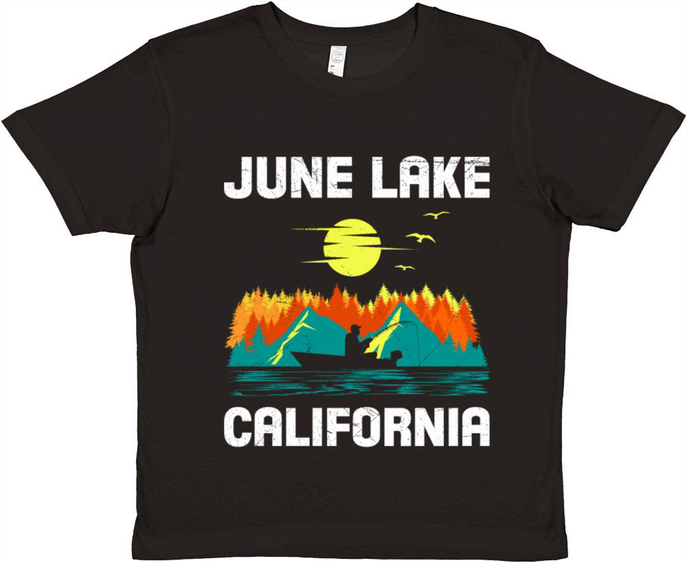 JUNE LAKE CALIFORNIA Fan Vintage Nevada June Premium Kids Crewneck T-shirt