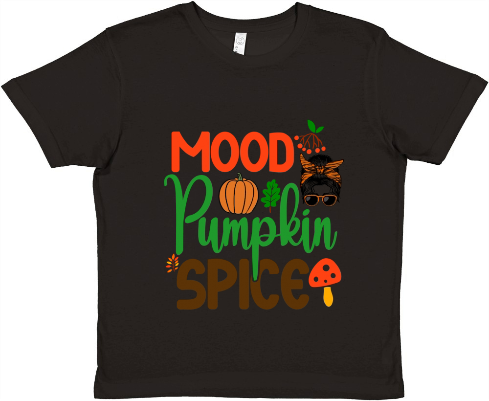 Mood Pumpkin Spice Premium Kids Crewneck T-shirt