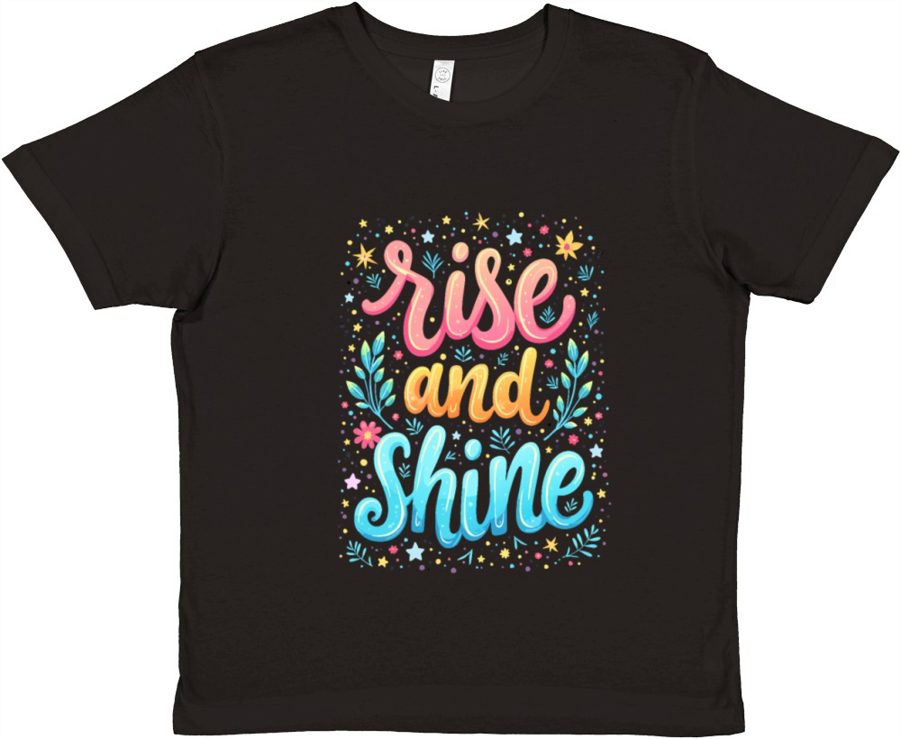 Rise and Shine - Inspirational Motivational Quote Premium Kids Crewneck T-shirt