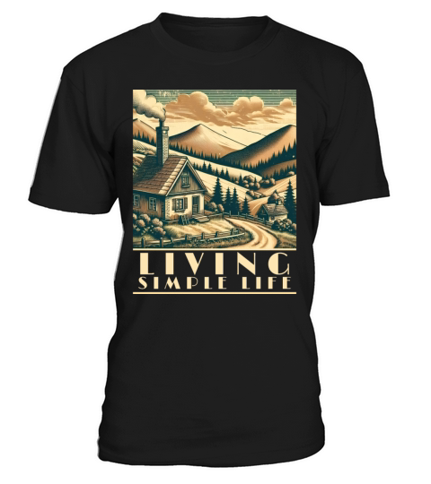 Cozy Cottage Retro Art T-Shirt Unisex
