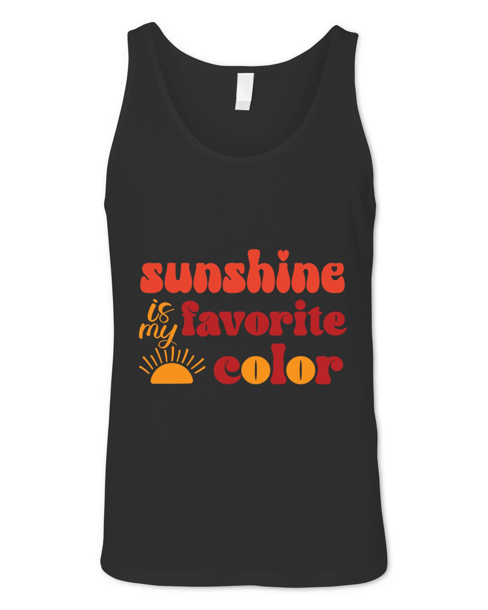Sunshine is my favorite color Unisex Jersey Tank