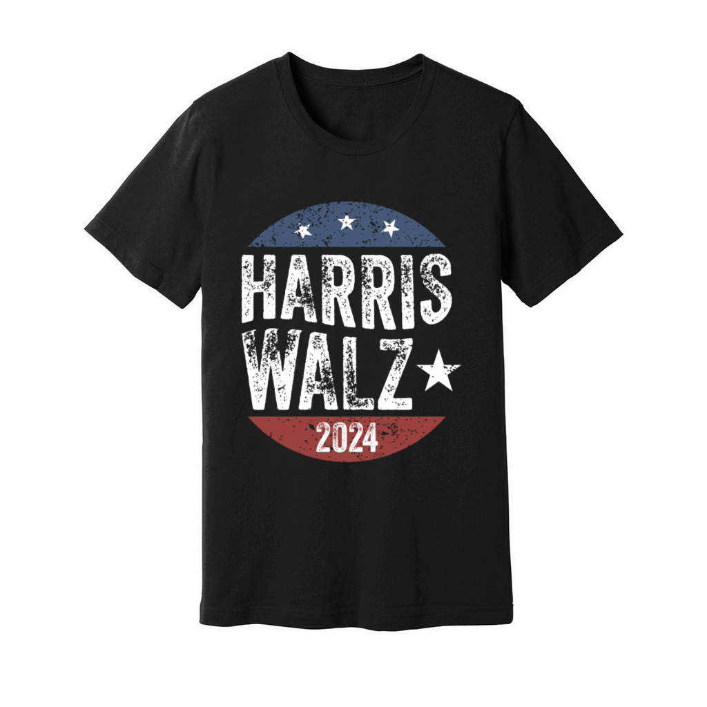 Harris Walz Waltz 2024 Retro Vintage Unisex Jersey Tee