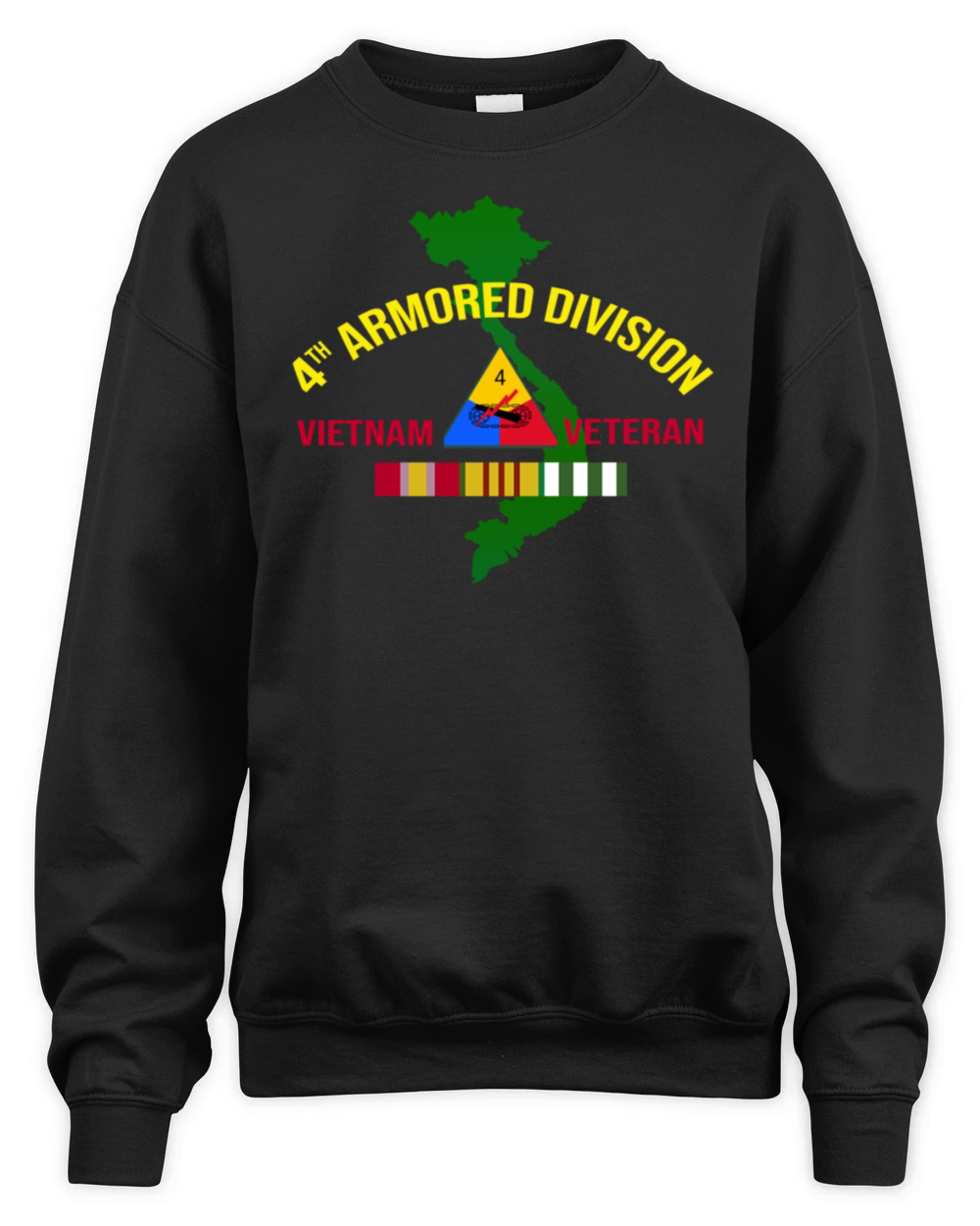 4th armored division Vietnam Veteran Unisex Premium Crewneck Sweatshirt