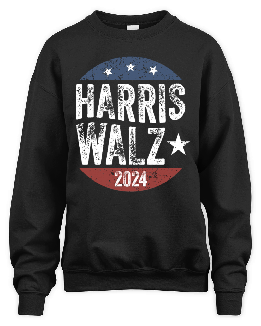 Harris Walz Waltz 2024 Retro Vintage Unisex Premium Crewneck Sweatshirt