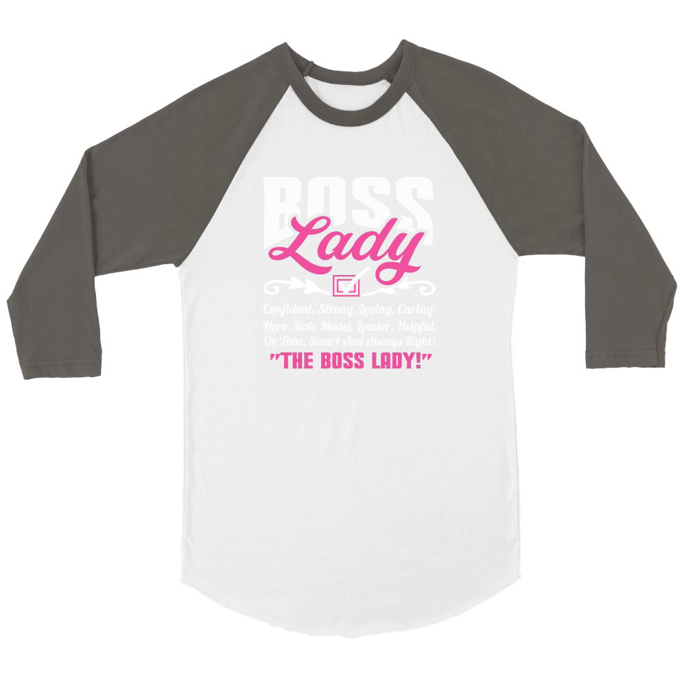 Boss lady Confident Strong Loving Unisex ¾ sleeve Raglan T-shirt
