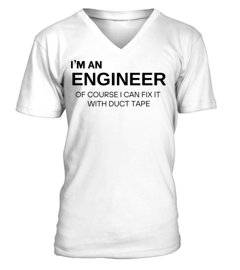 I m an Engineer V-Neck T-shirt