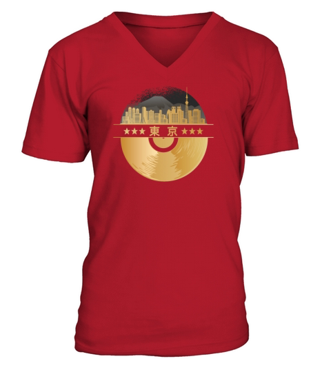 Vinyl-Record-Player Disco-Music V-Neck T-shirt