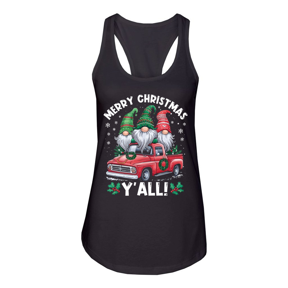 merry christmas Yall Women's Racerback Tank