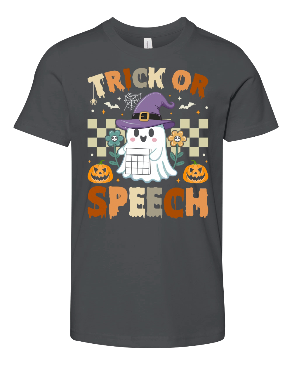 259. trick or speech happy halloween Youth Unisex Jersey Tee