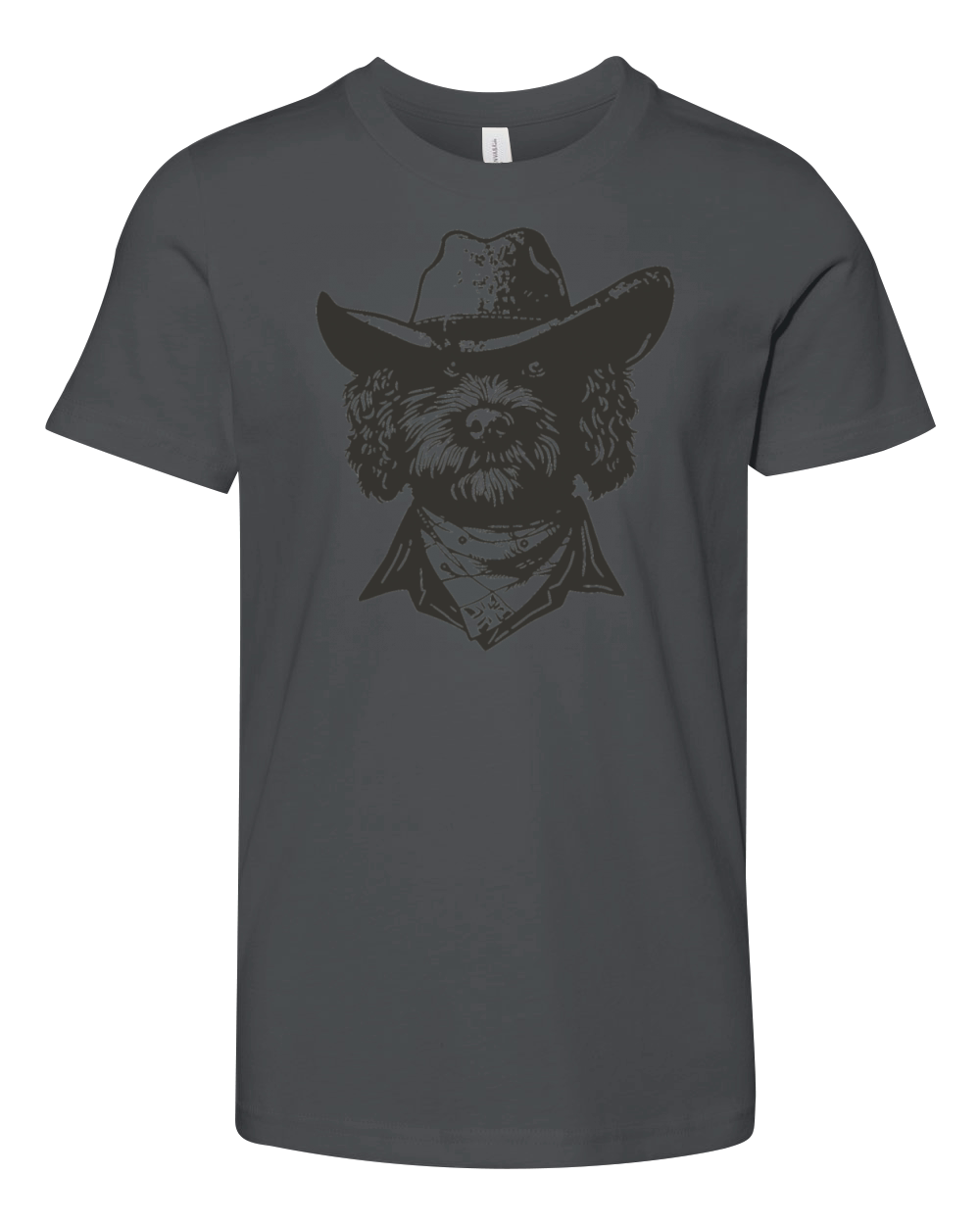 Bernedoodle Cowboy Bernedoodle Lovers Cowboy Hat Youth Unisex Jersey Tee