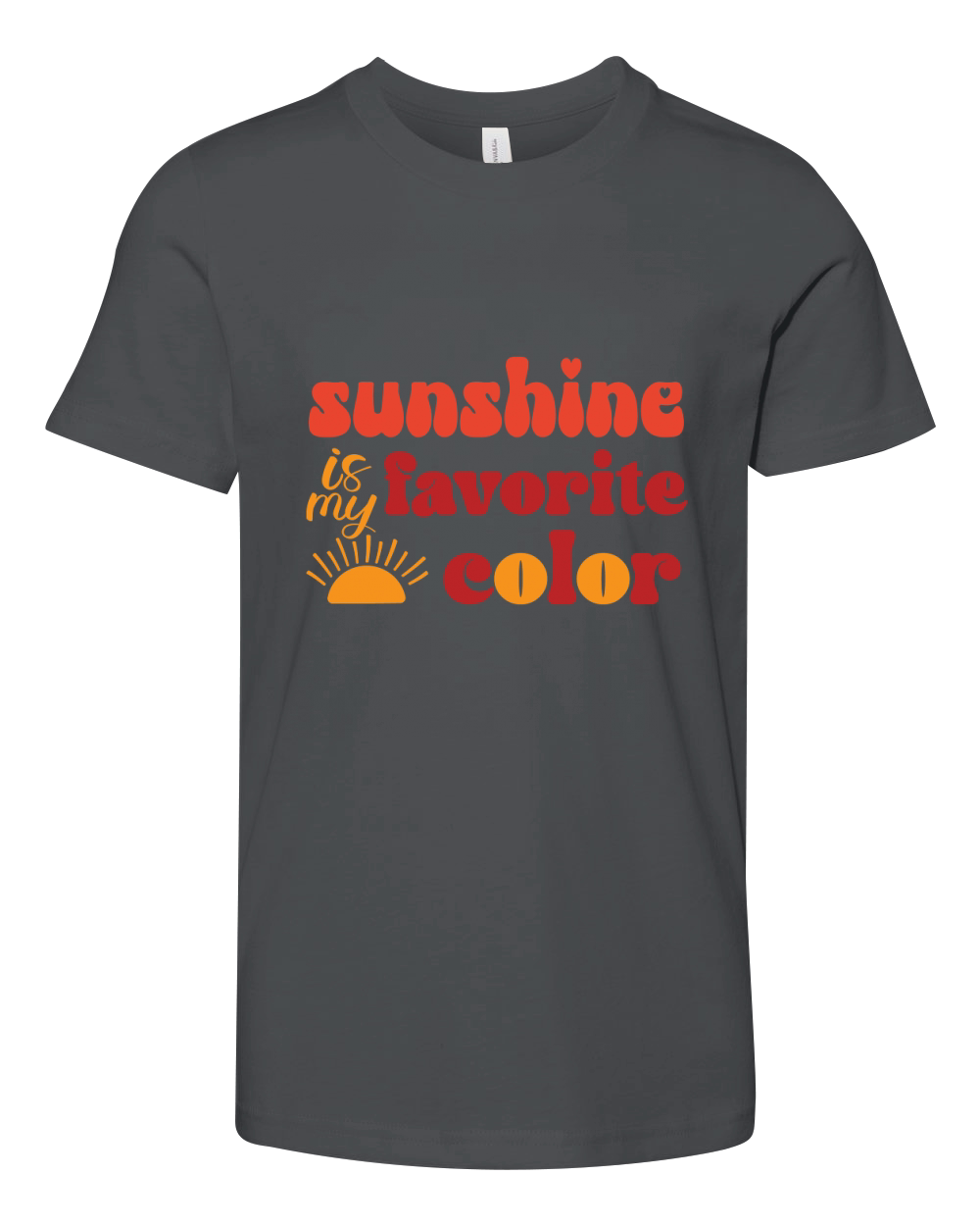 Sunshine is my favorite color Youth Unisex Jersey Tee