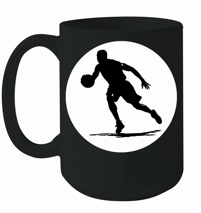 Basketball Player Silhouette (6) Ceramic Mug