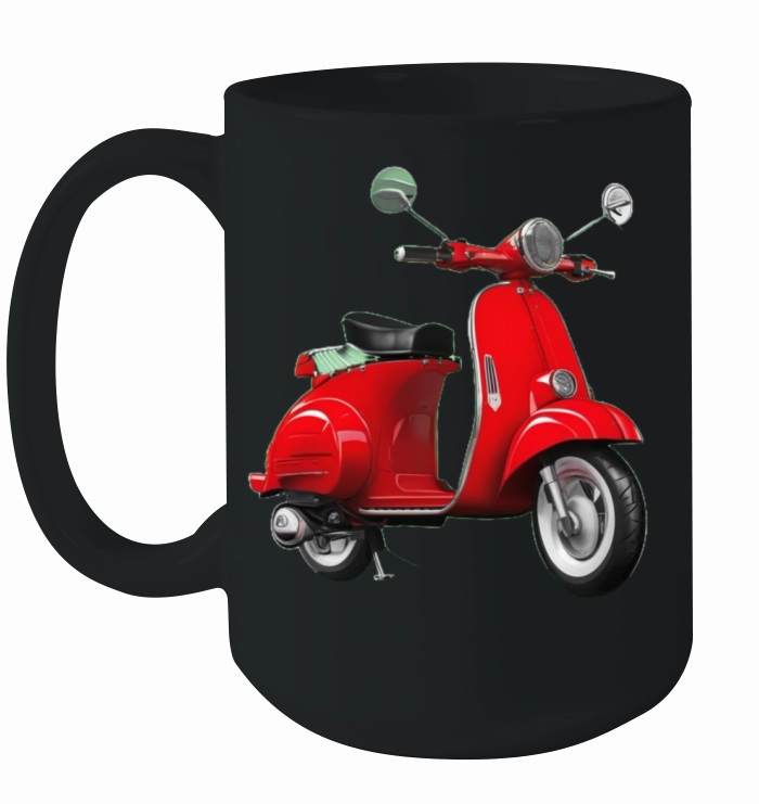 vintage scooter Ceramic Mug