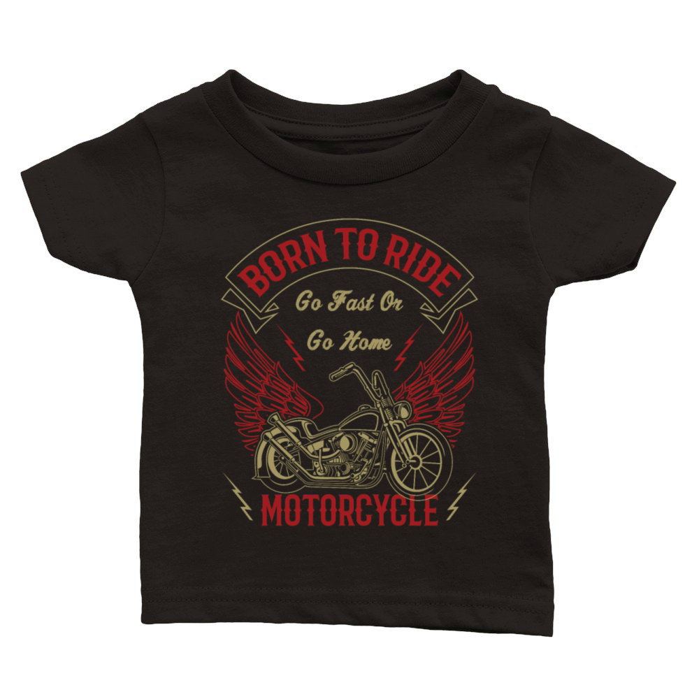 Motorcycle vintage motorcycling Classic Baby Crewneck T-shirt