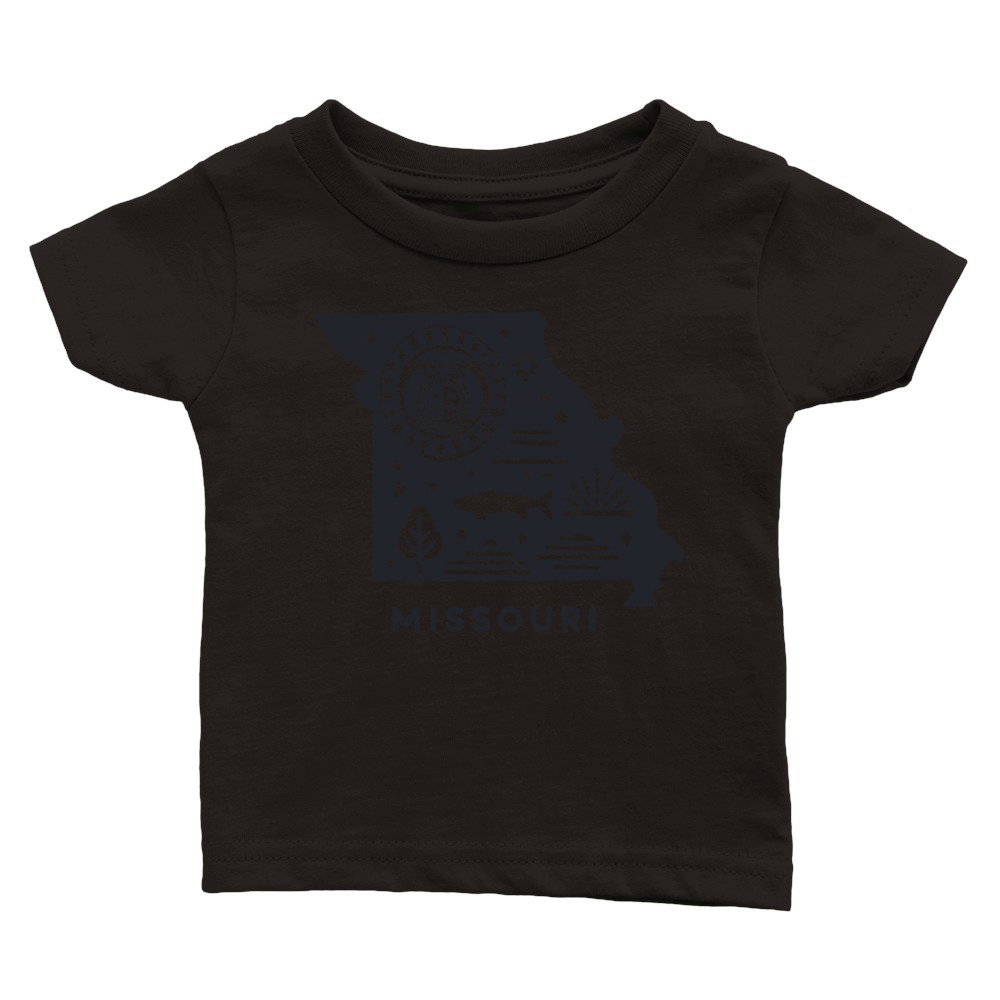 Vintage Missouri State Design Classic Baby Crewneck T-shirt