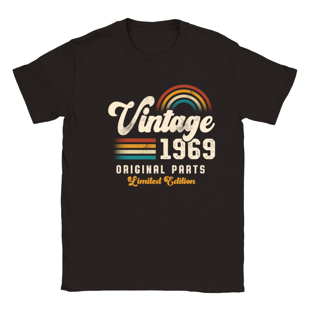 Vintage 1969 Birthday Retro Classic Kids Crewneck T-shirt