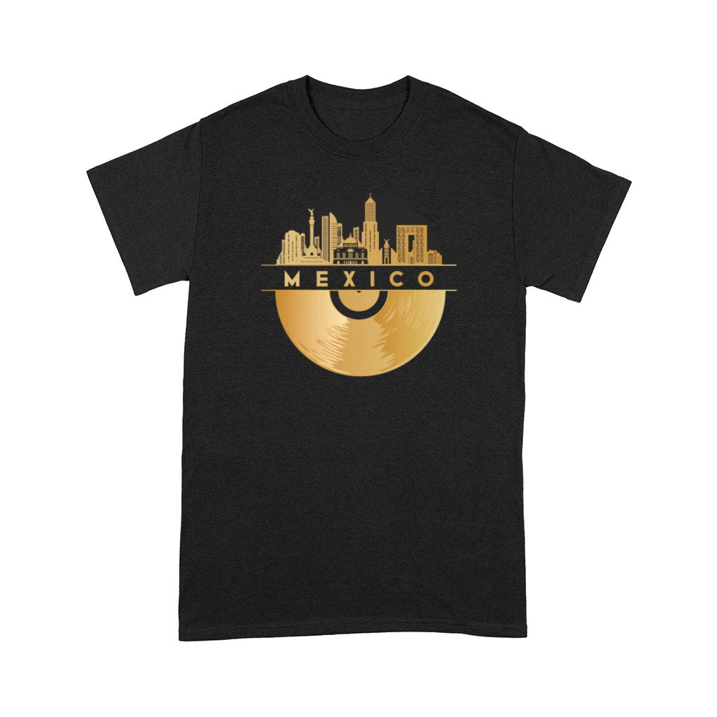 Vinyl-Record-Player Disco-Music Skyline-Mexico Comfort T-shirt