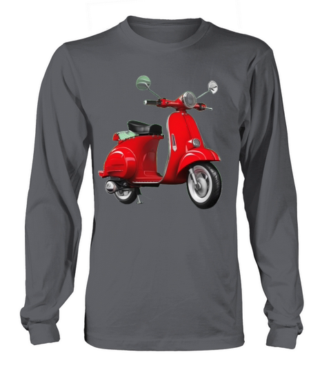 vintage scooter Long sleeved Unisex