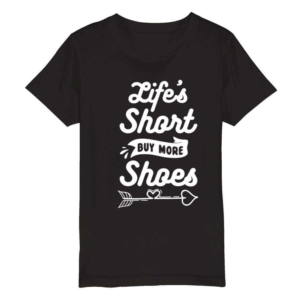 Shoe Lover Sneakers Collector Organic Kids Crewneck T-shirt