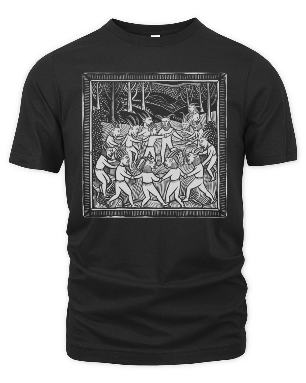 Dance with the Devil Dark and Mysterious Design Organic Unisex T-shirt