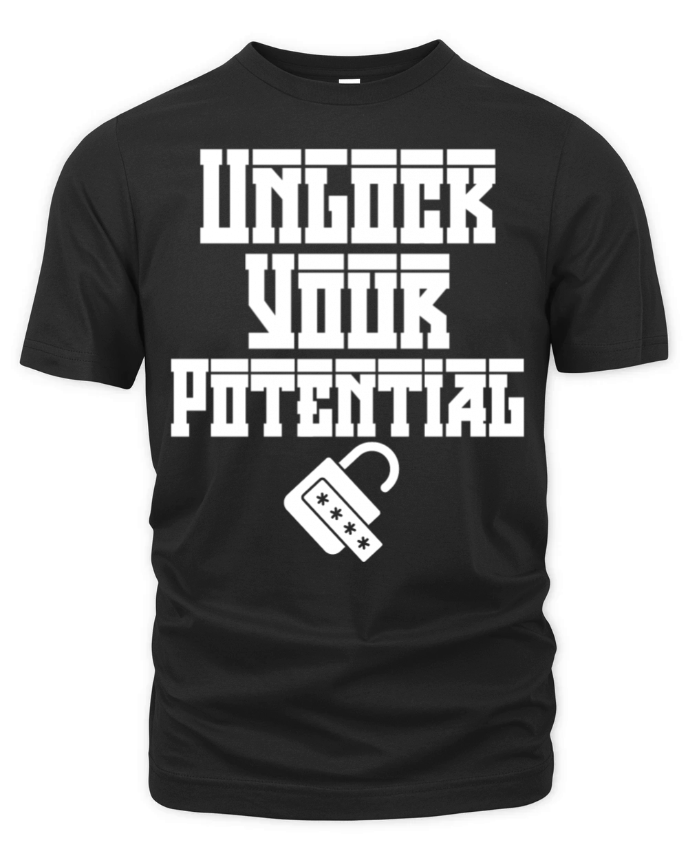 Unlock Your Potential - Motivational Quotes Organic Unisex T-shirt