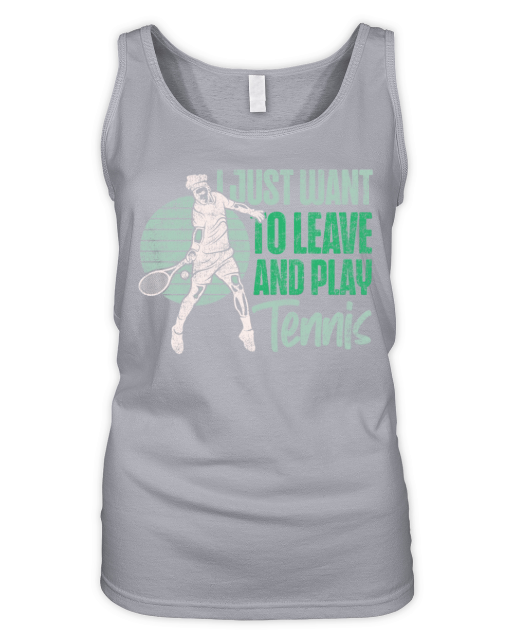Funny Tennis Player Racket I Just Organic Women's Tank Top