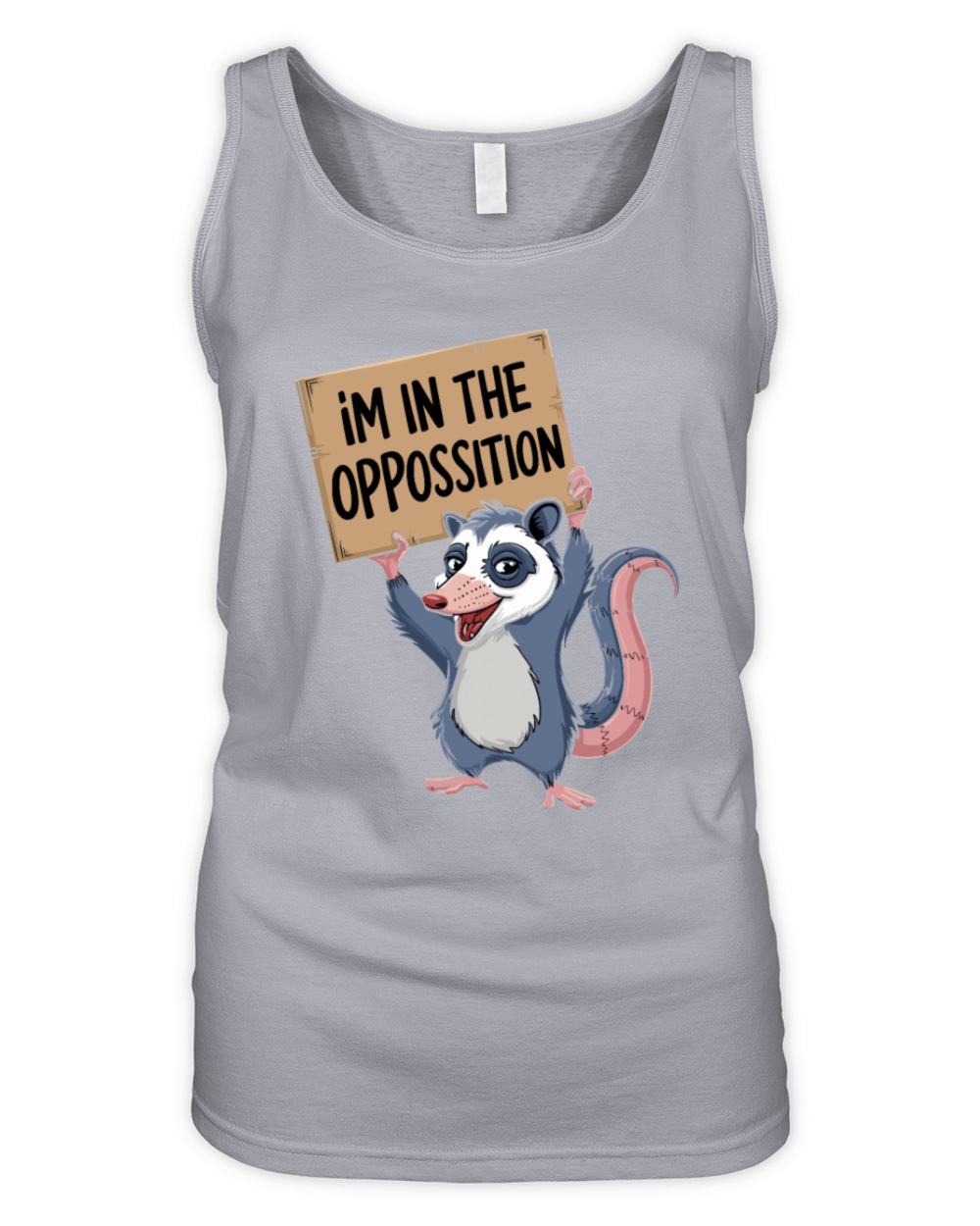 Im In The Opposition Opossum Pun Organic Women's Tank Top