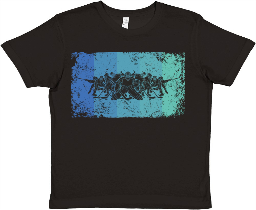 Ice Hockey Player Vintage Ice Hockey Premium Kids Crewneck T-shirt