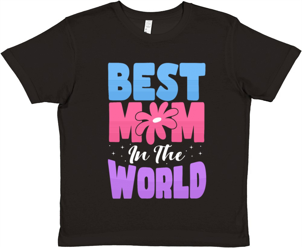 MOTHERS DAY BEST MOM IN THE WORLD Premium Kids Crewneck T-shirt
