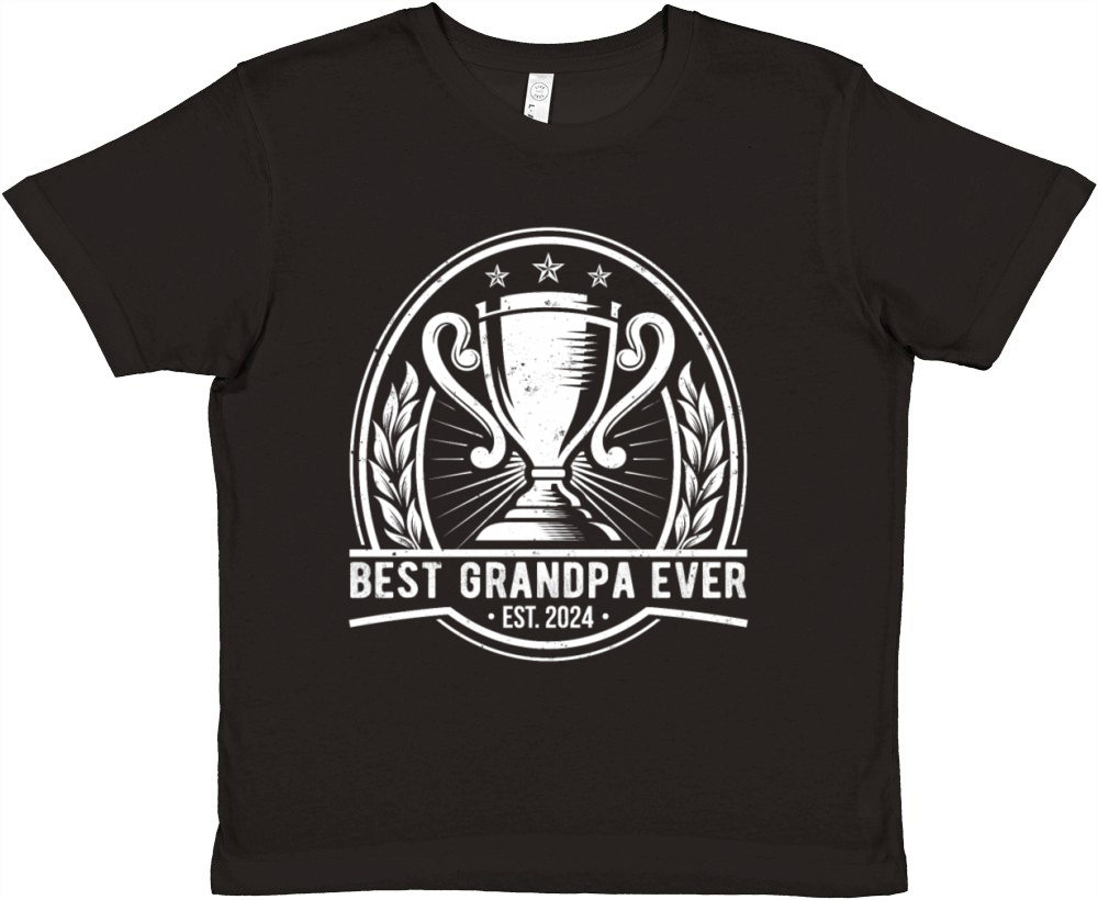 Trophy Grandpa Best Ever Funny Retro Vintage Premium Kids Crewneck T-shirt