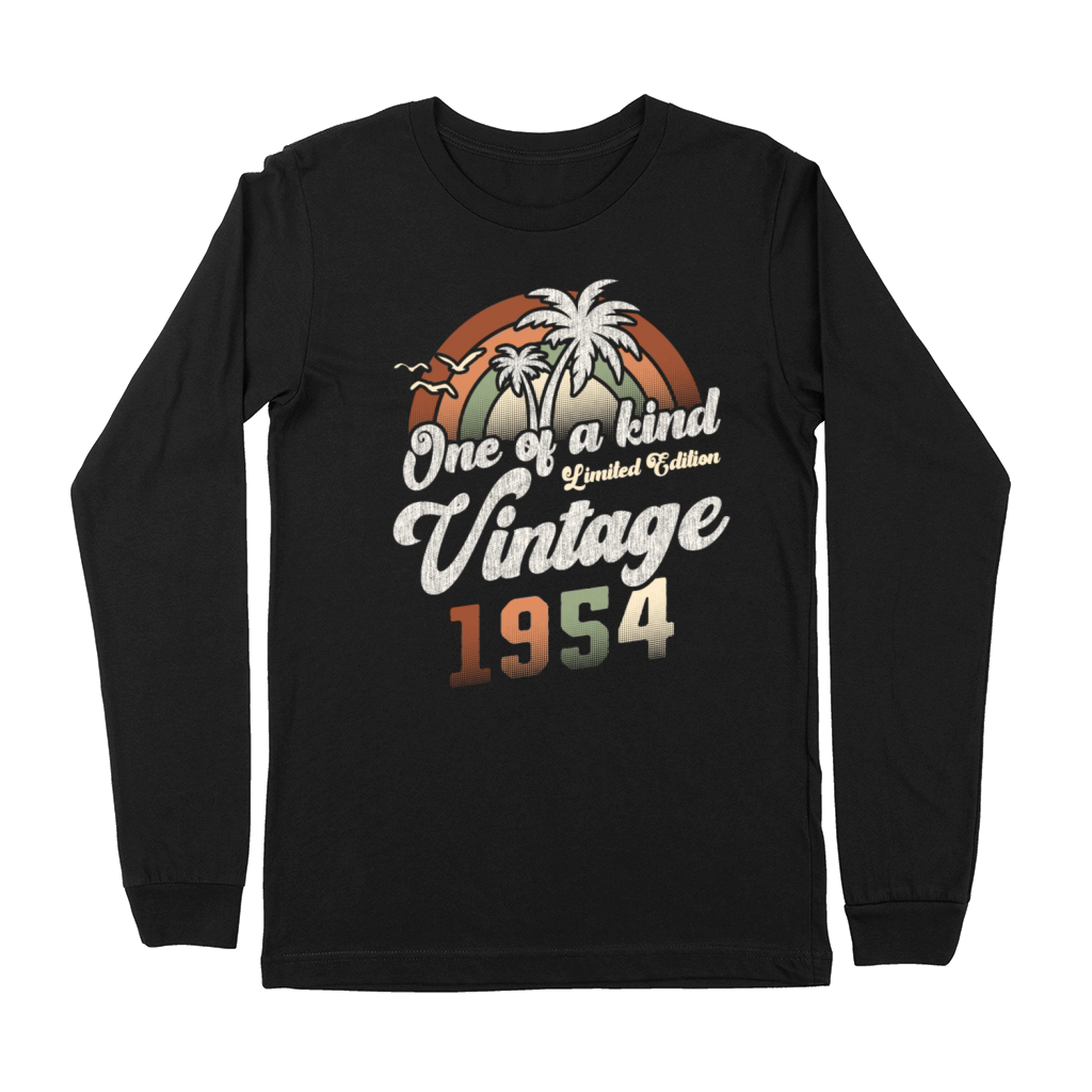 Vintage 1954 Birthday Palm Trees Premium Long Sleeve