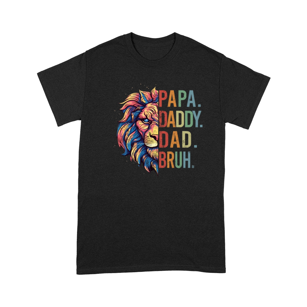 Papa Daddy Dad Bruh Retro Groovy Fathers Day Premium T-shirt