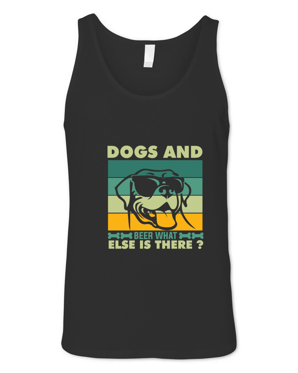 Dogs and beer what else is there 02 Unisex Jersey Tank