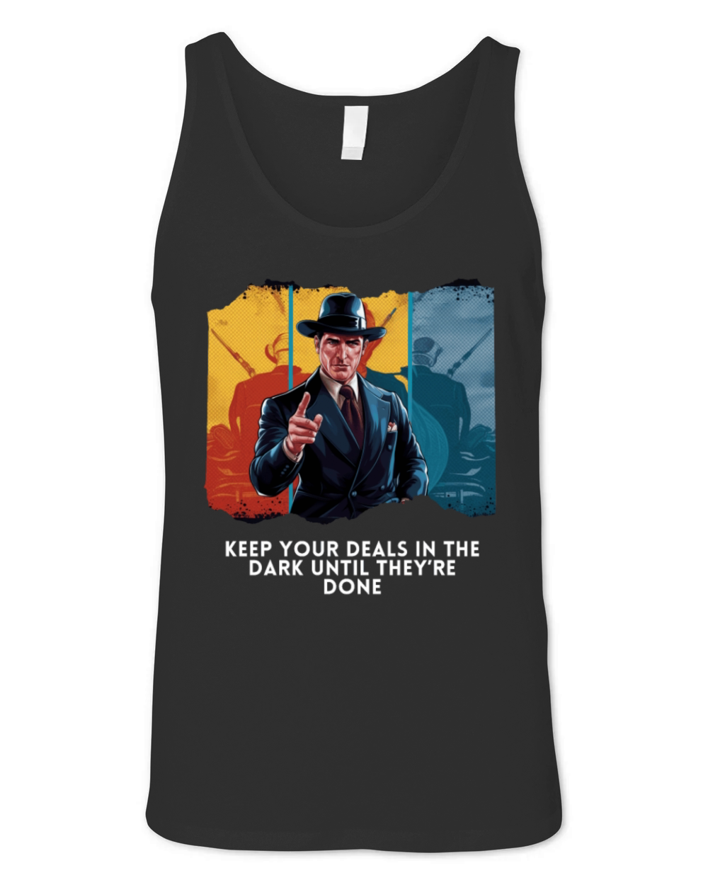 Keep Your Deals in the Dark Vintage Wisdom Unisex Jersey Tank