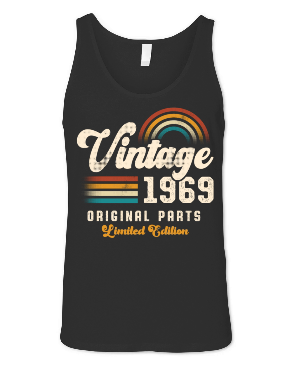 Vintage 1969 Birthday Retro Unisex Jersey Tank