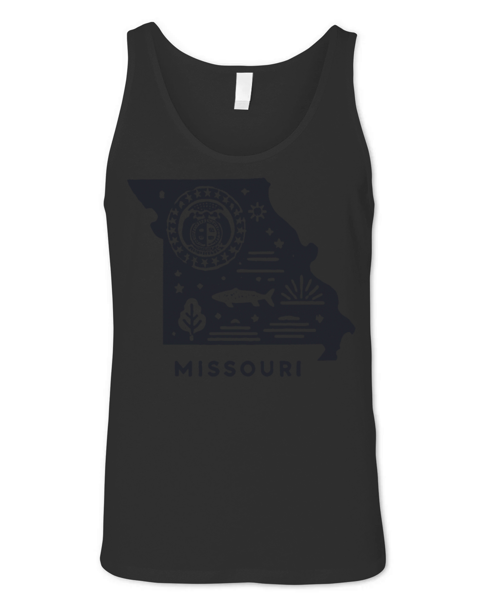 Vintage Missouri State Design Unisex Jersey Tank