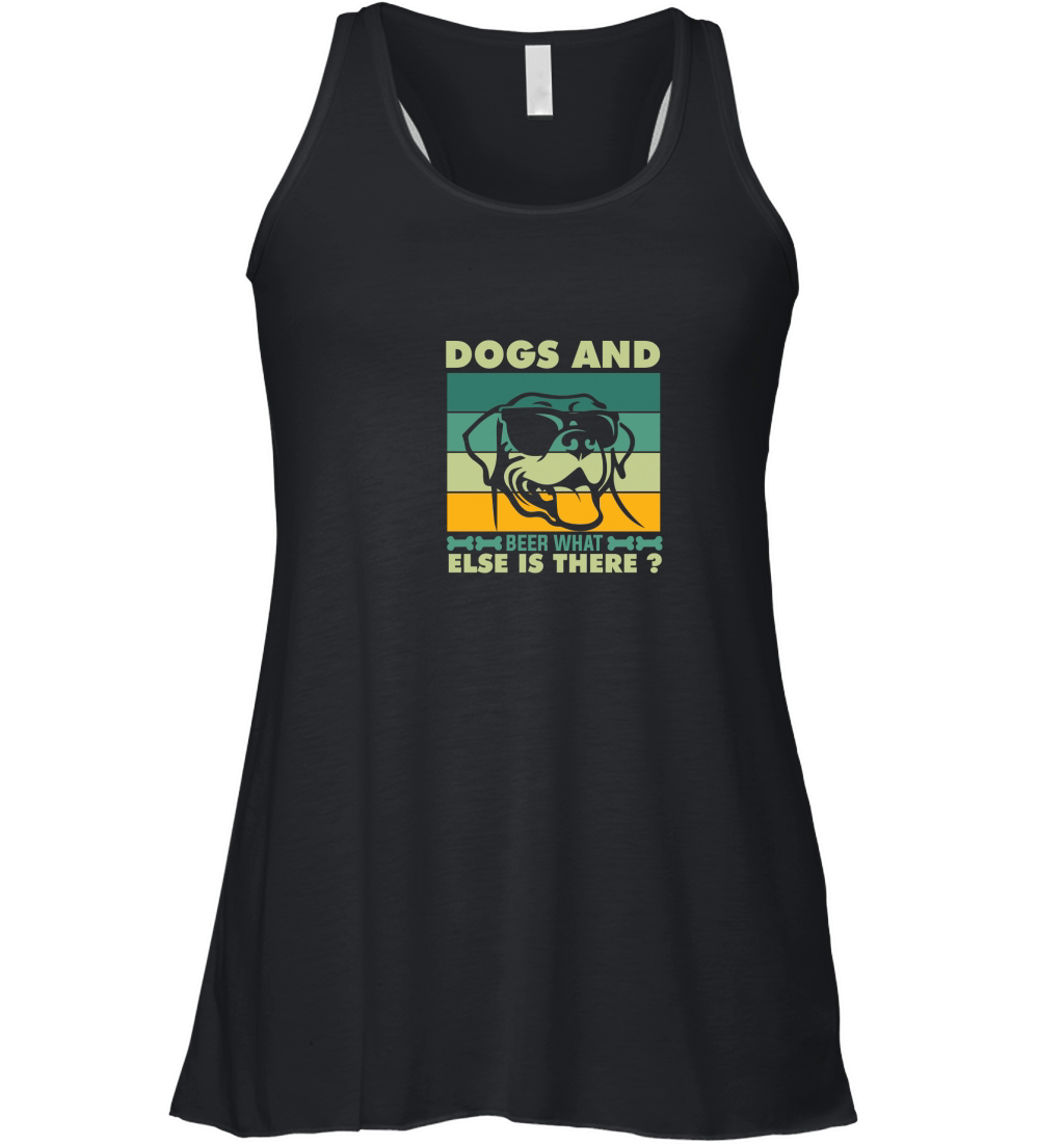 Dogs and beer what else is there 02 Women's Flowy Tank Top