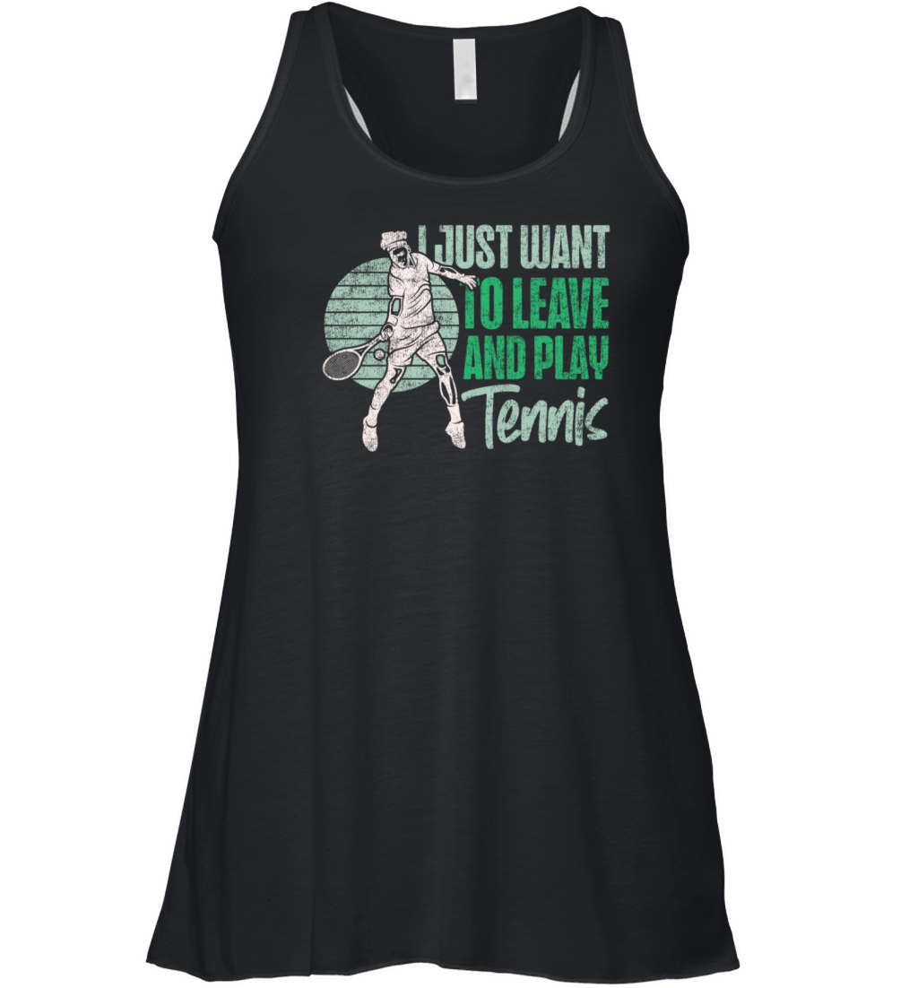 Funny Tennis Player Racket I Just Women's Flowy Tank Top