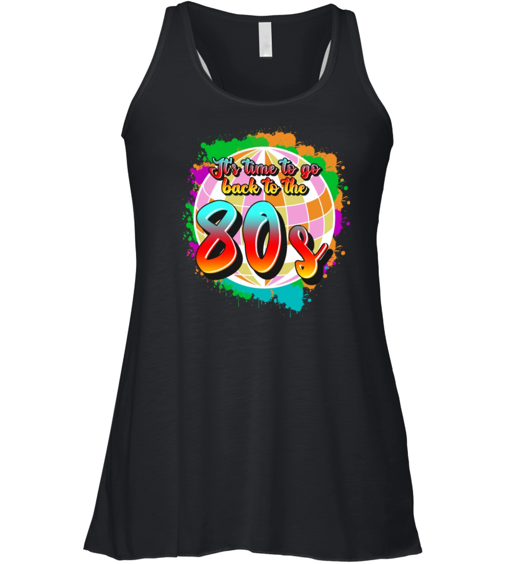 Retro 1980 80s Disco Women's Flowy Tank Top