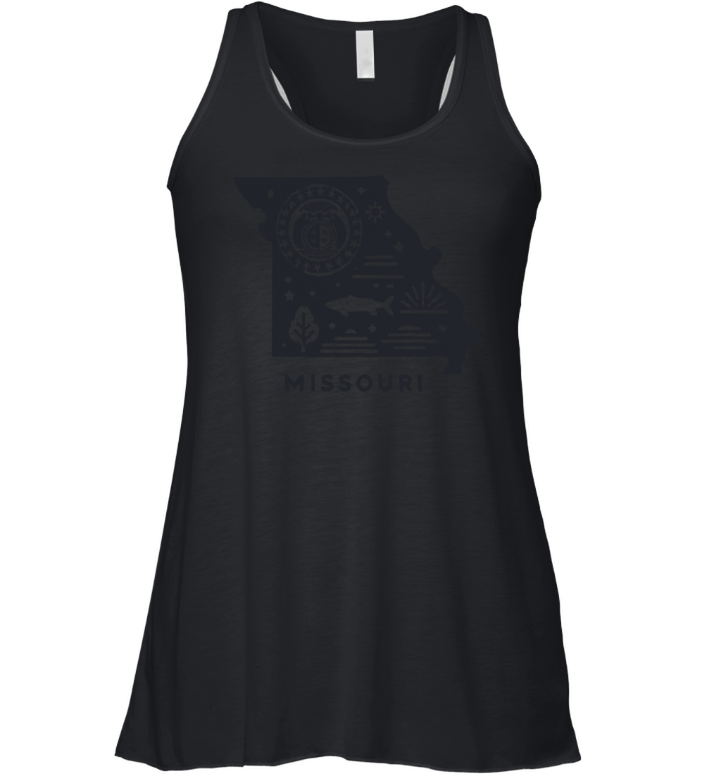 Vintage Missouri State Design Women's Flowy Tank Top