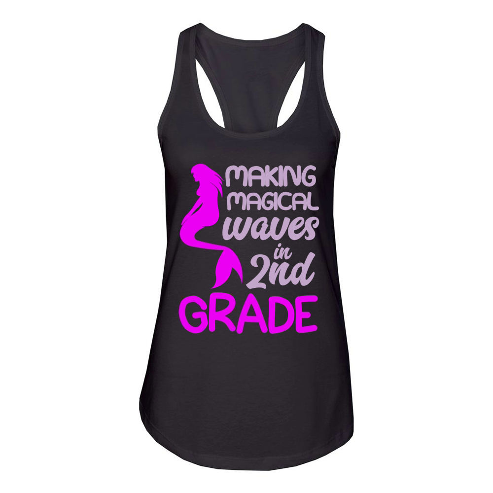 2nd Grade Making Magical Waves In Women's Racerback Tank